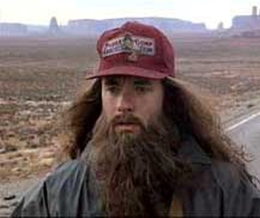 forest gump with beard